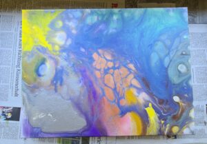 getrocknete Leinwand